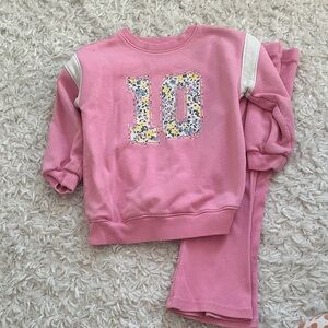 Toddler Gap sweatshirt and flares